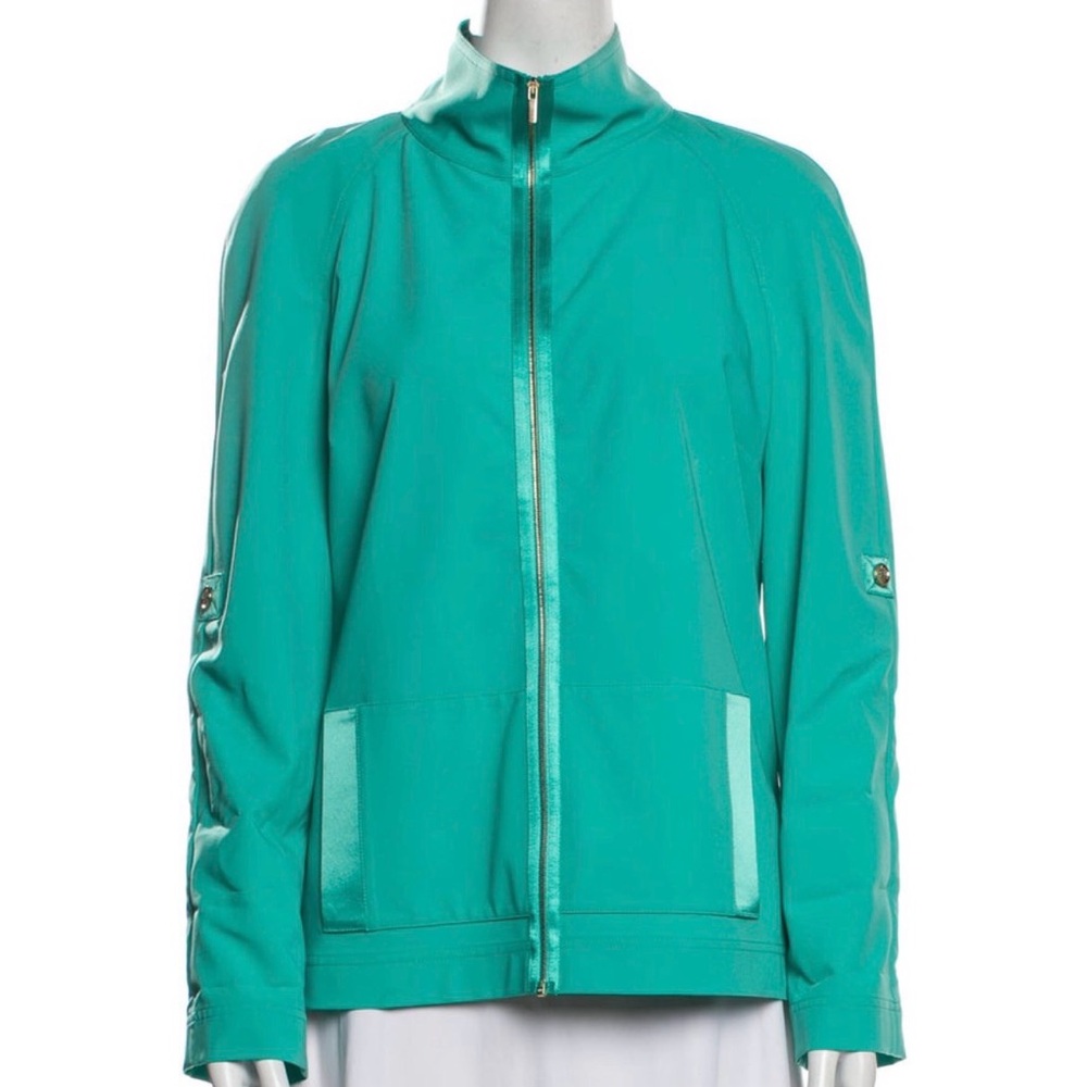 St. John Teal Two-Piece Jacket and shirt Set - Size Small.